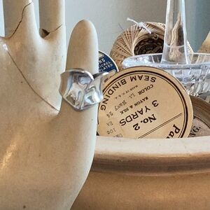 RLM Studio - Vintage Heavy Sterling Silver "Forgive" Ring - Size 7